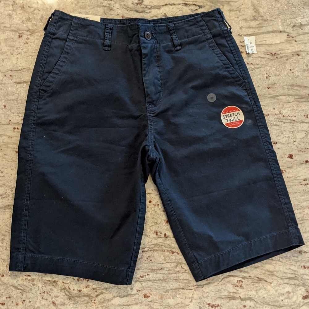 Aeropostale Men's Stretch Longboard Shorts Navy Sz 30" NWT Knee Length